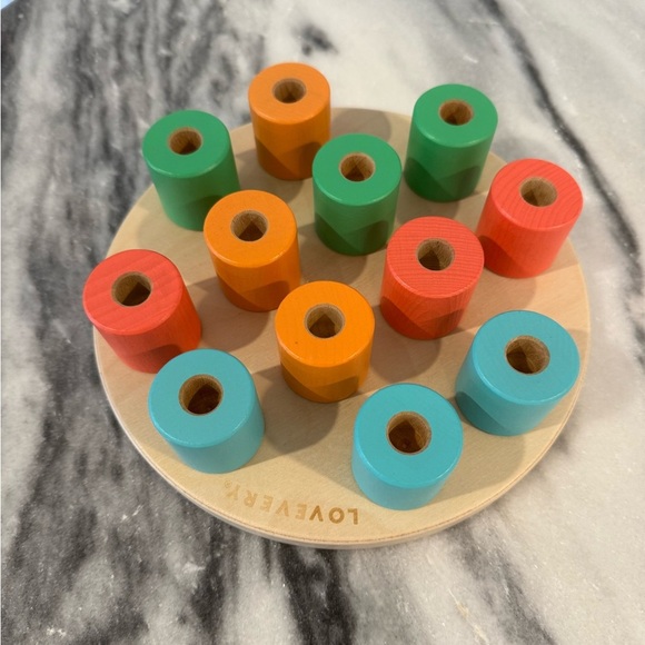 lovevery Other - Lovevery Wooden Stacking Toy w/ 12 pegs